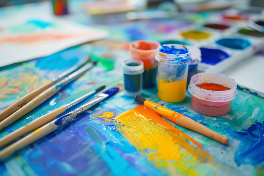 Painting and Paint Brush