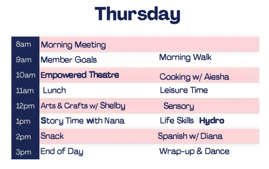 Cortney Thursday September Calendar Phoenix