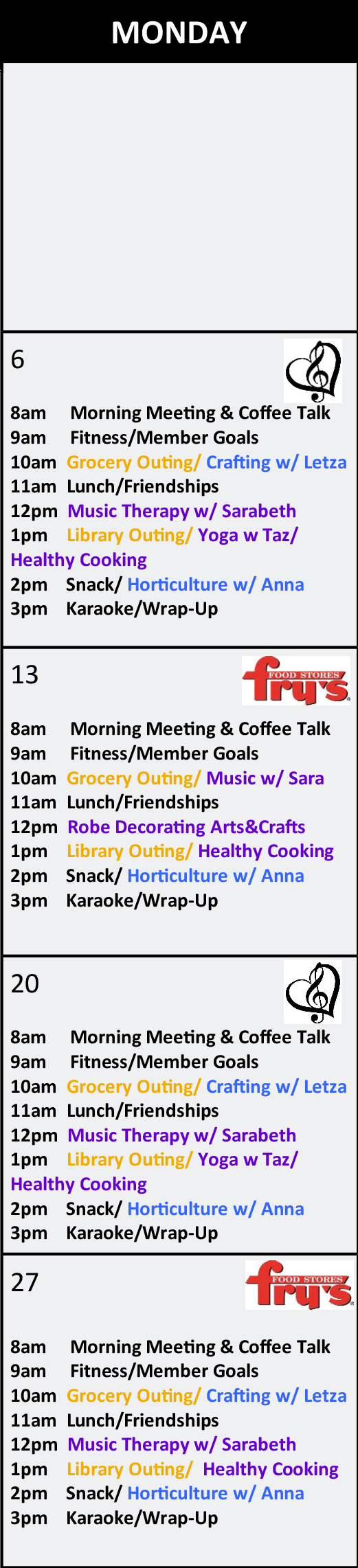 Monday Scottsdale October 2025