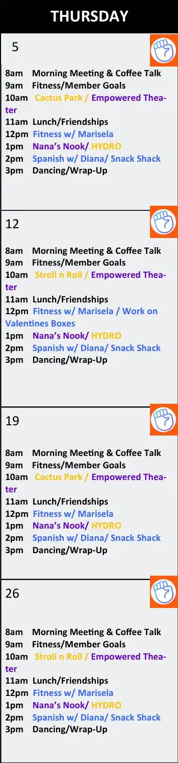 Thursday Scottsdale February 2026